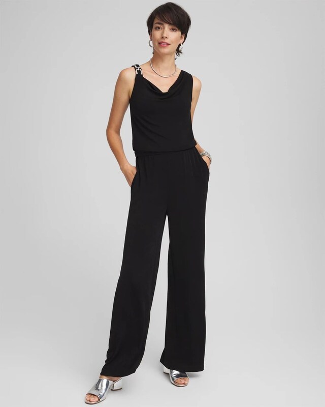 Travelers Drape Neck Jumpsuit